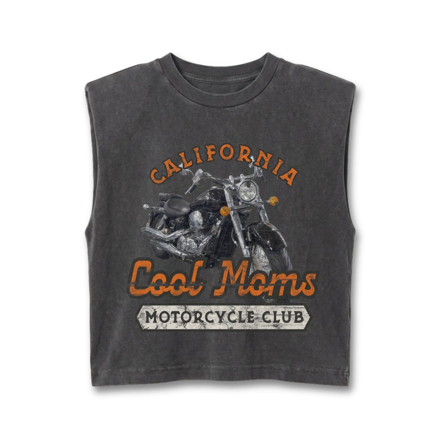 Cali Cool Moms Cropped Muscle Tee