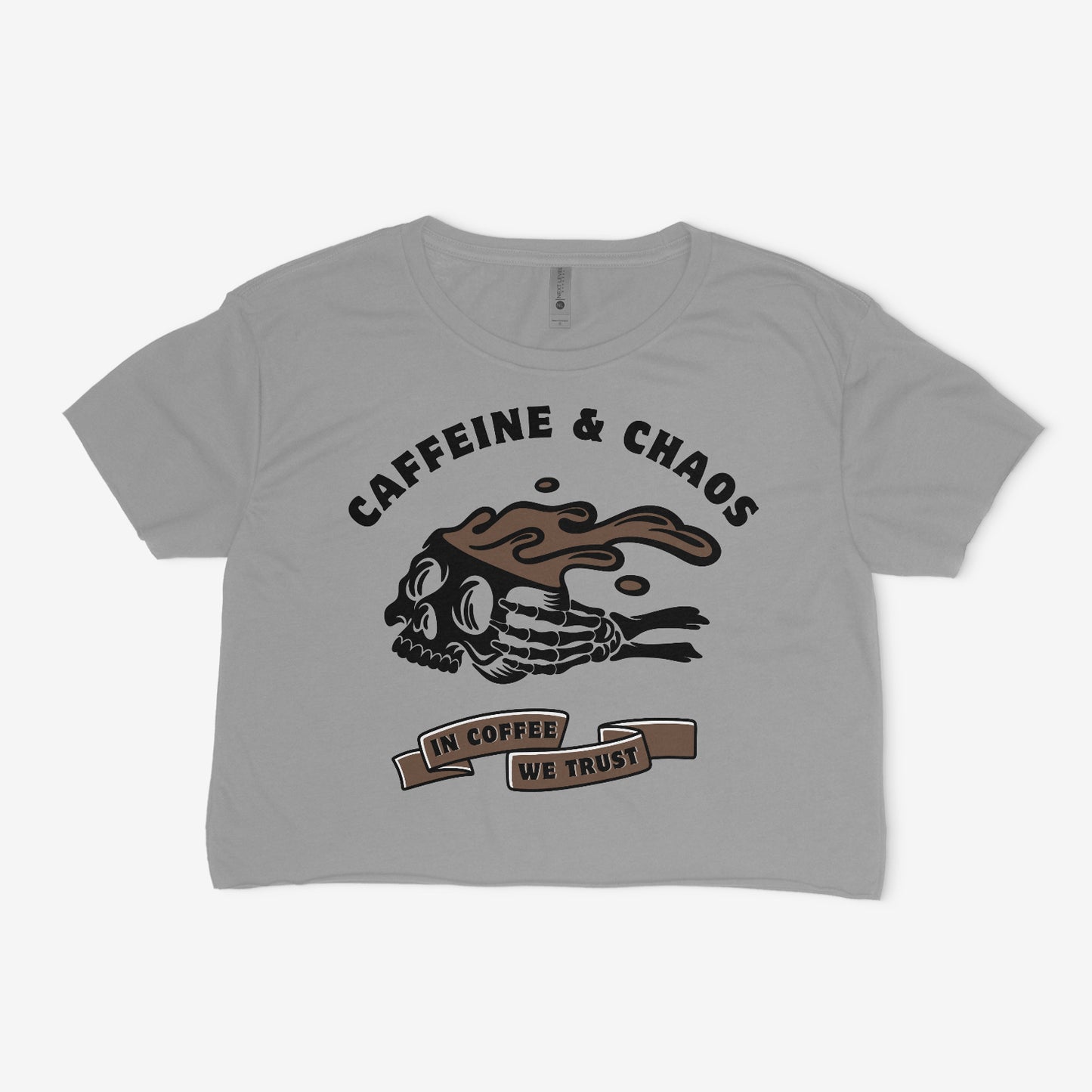 Caffeine and Chaos Crop Top