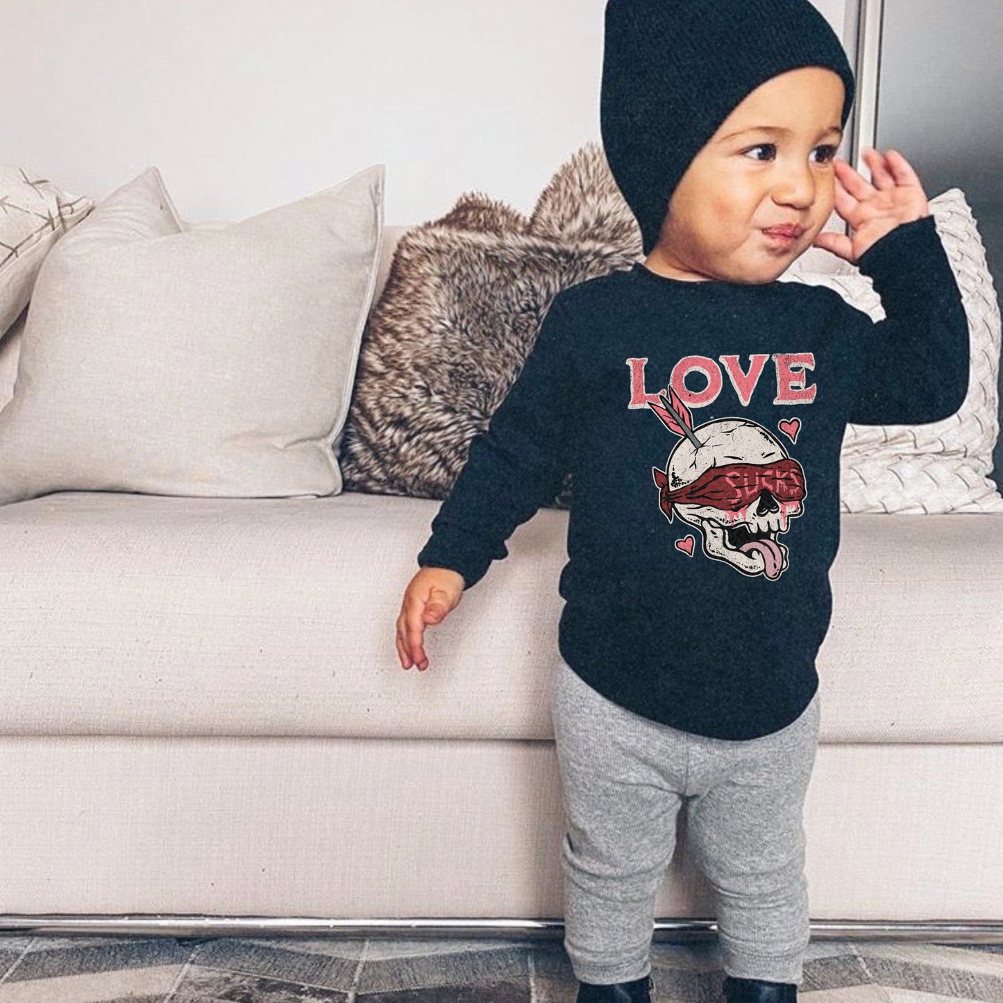 Love Sucks Long Sleeve Toddler Tee