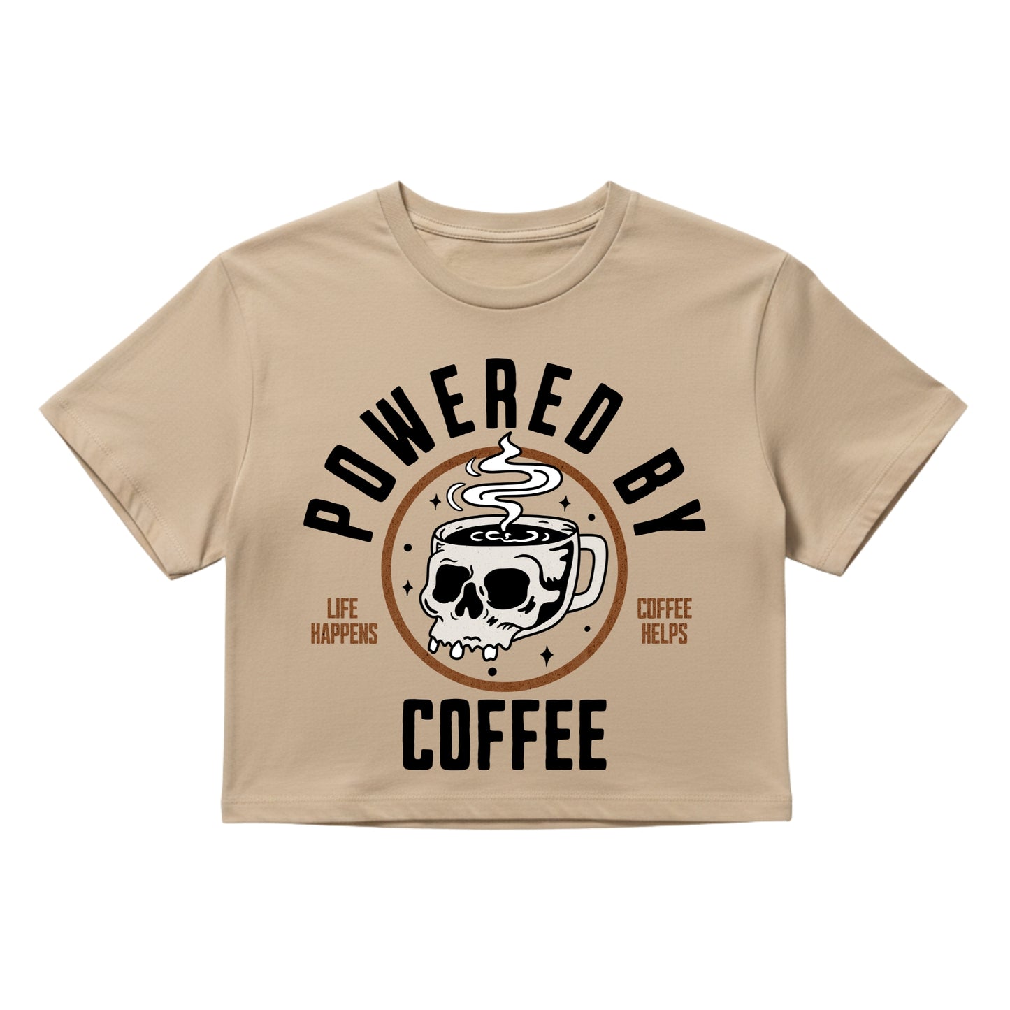 Powered By Coffee Crop Top