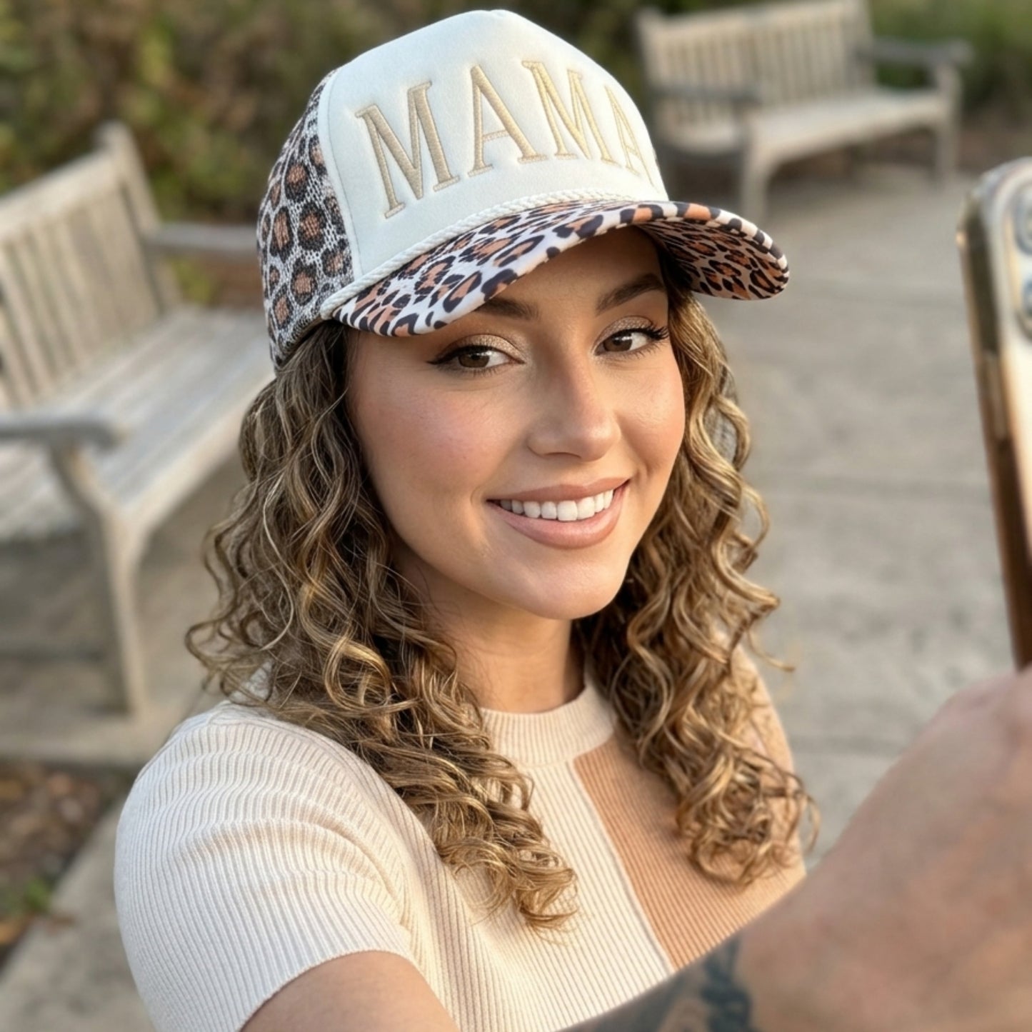 MAMA Leopard Trucker Hat