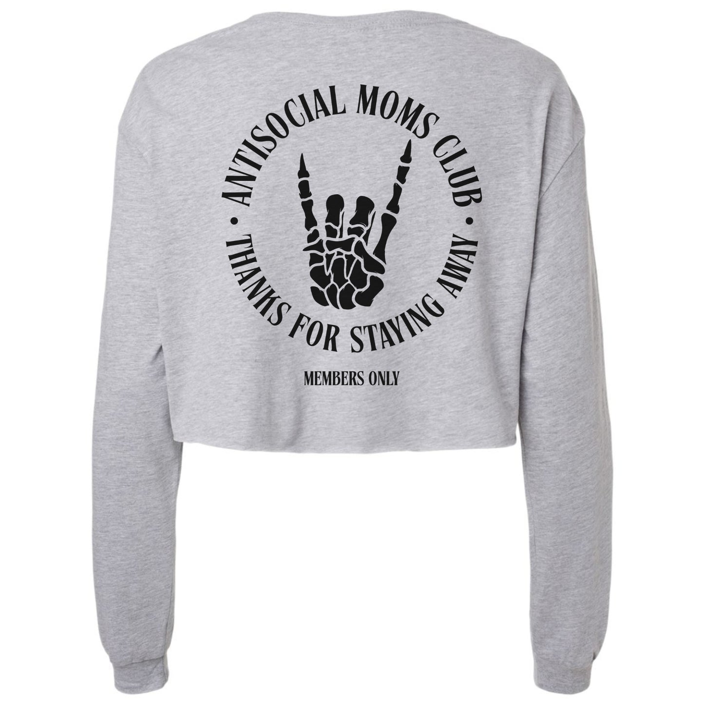 Antisocial Moms Club Long Sleeve Crop Top
