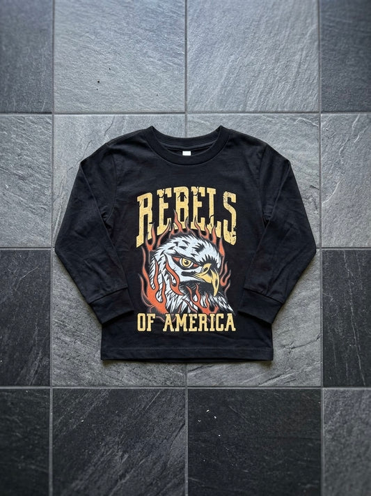 Rebels in America Long Sleeve Kids Tee