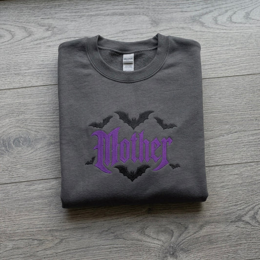 Midnight Mother Embroidered Sweatshirt