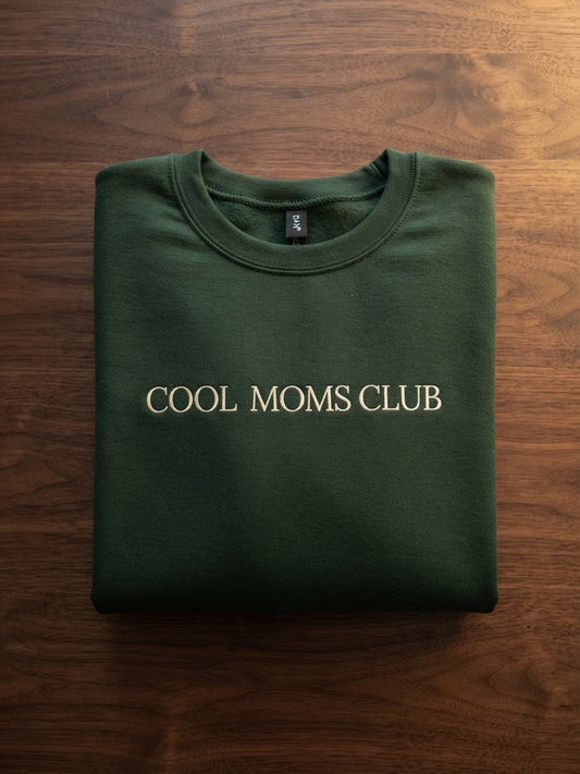 Cool Moms Club Embroidered Sweatshirt
