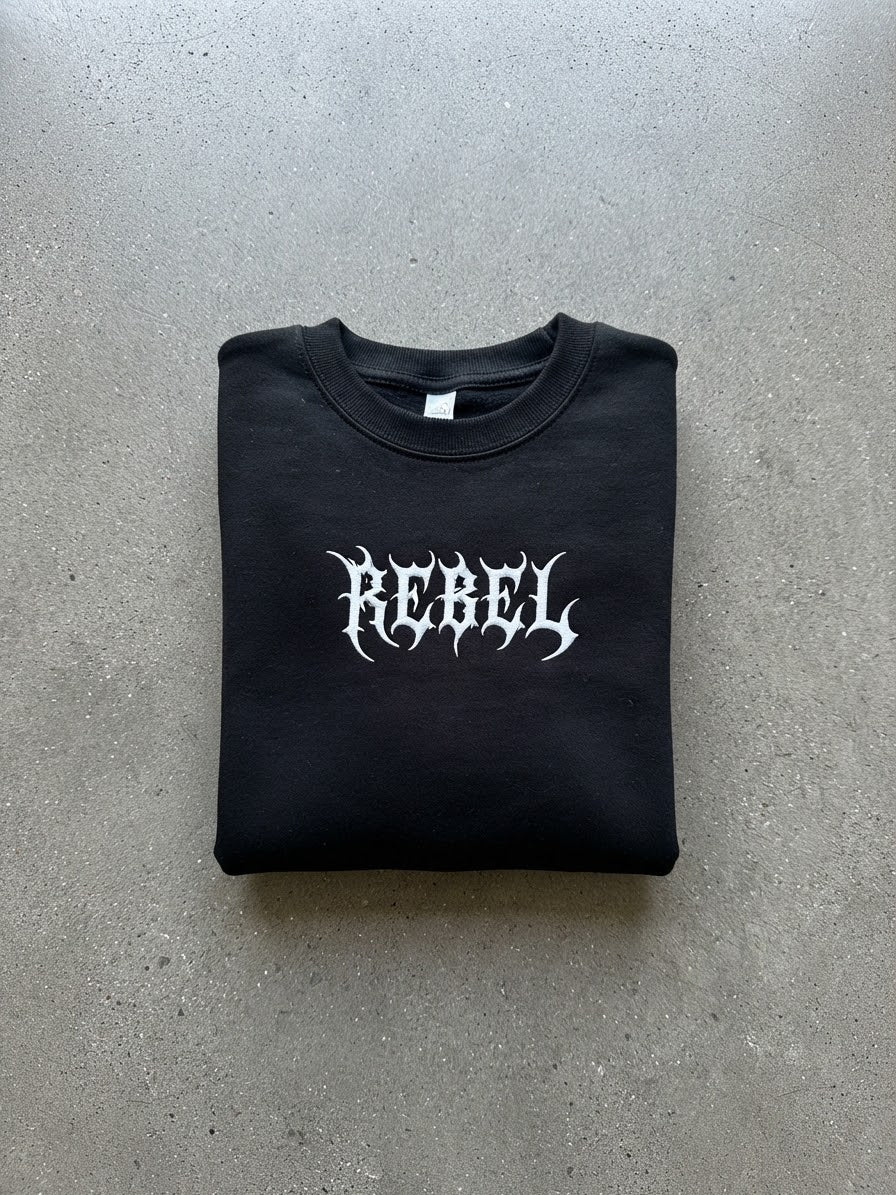 Rebel Embroidered Kids Sweatshirt