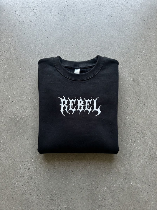 Rebel Embroidered Kids Sweatshirt