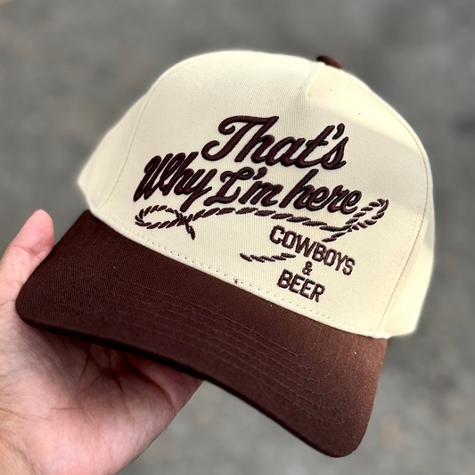 Cowboys & Beer Baseball Hat