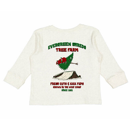 Evergreen Shreds Long Sleeve Toddler Tee