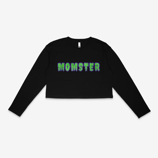 Momster Long Sleeve Crop Top