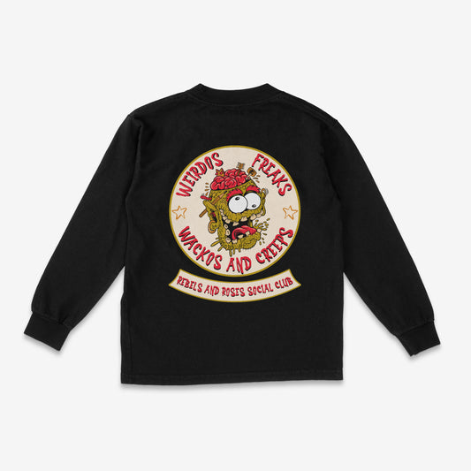 Wackos and Creeps Long Sleeve Toddler Tee