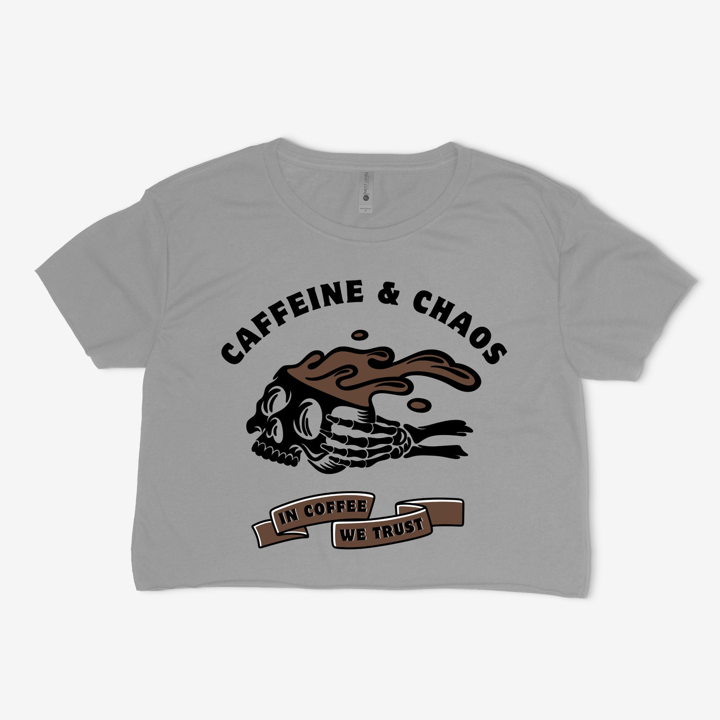 Caffeine and Chaos Crop Top