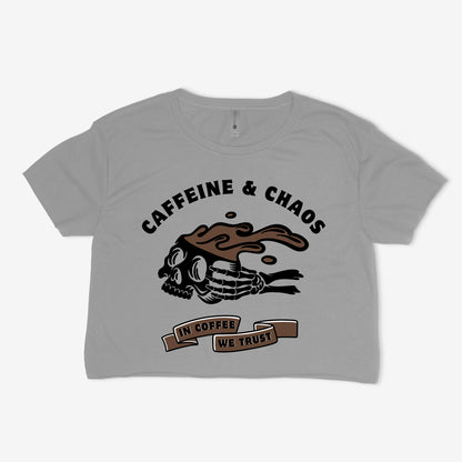 Caffeine and Chaos Crop Top