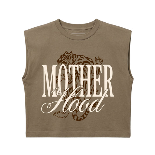 Motherhood Cropped Muscle Tee