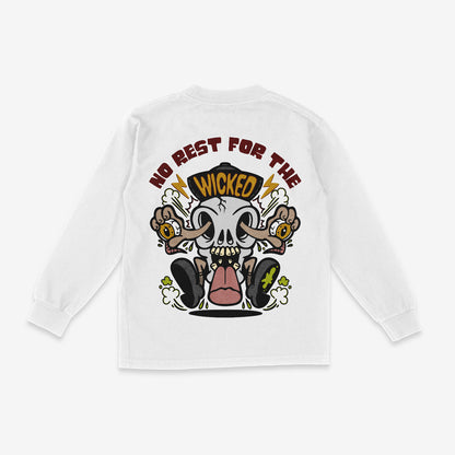 No Rest For The Wicked Long Sleeve Toddler Tee