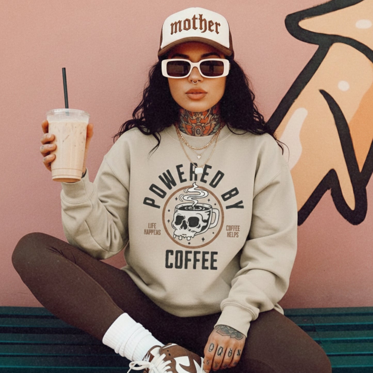 Powered By Coffee Sweatshirt