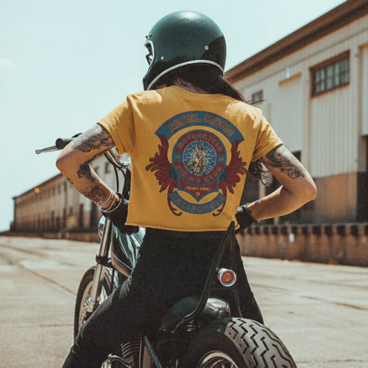 Rebel Moms Moto Club Crop Top