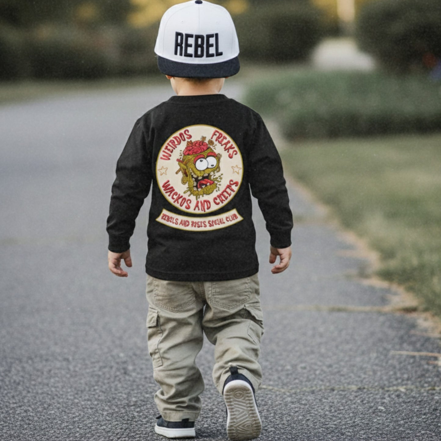 Wackos and Creeps Long Sleeve Toddler Tee