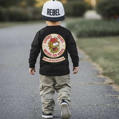 Wackos and Creeps Long Sleeve Toddler Tee